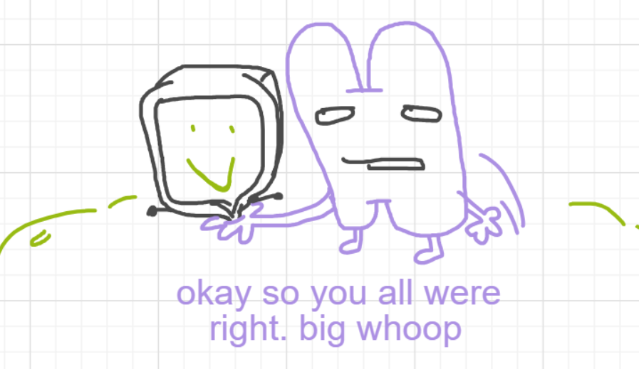 A panel from Ready Oar Knot, episode three of the Board Boards object show by Furretwalk/WalkingFurret.